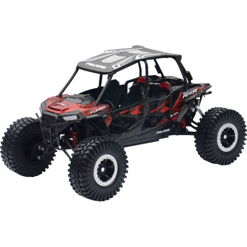 NEW RAY Toys #57976B - Polaris RZR XP 4 Turbo EPS - Rock Crawler - 1:18 Scale - Titanium Metallic
