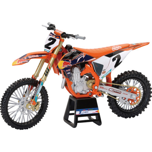 NEW RAY Toys #58353 - Red Bull KTM 450 SX-F - Cooper Webb - 1:12 Scale - Orange/Black/White