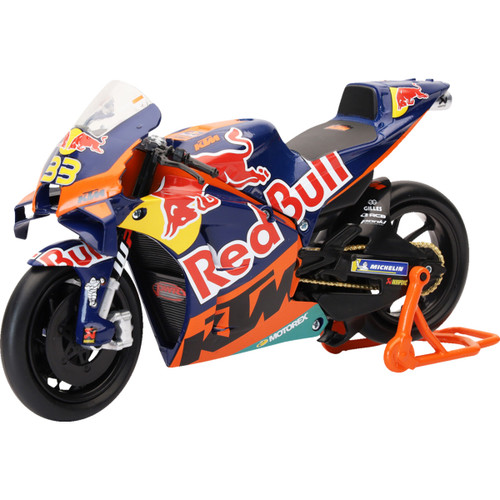 NEW RAY Toys #58383 - Red Bull KTM MotoGP Bike - Brad Binder - 1:12 Scale - Red/Blue/Orange