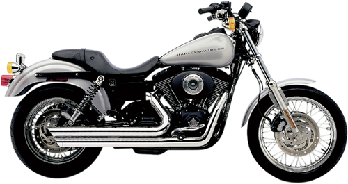 Speedster Slashdown Exhaust - Chrome - 91-05 Dyna