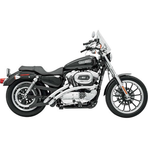 Bassani Xhaust #XL-FF12 - Radial Sweepers Exhaust System - Chrome - '86-'03 XL