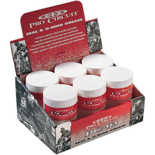 PRO Circuit #PC-03 - Seal and O-Ring Grease - 1 U.S. fl oz. - 12 Pack Display