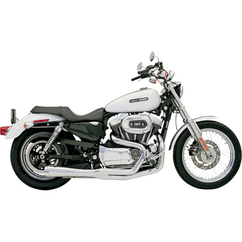 Bassani Xhaust #14212J - Road Rage Exhaust - Chrome - '86-'03 XL
