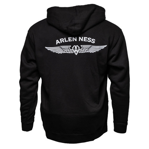 Arlen Ness #900-021-L - Legacy Zip Hoodie, Black - Large