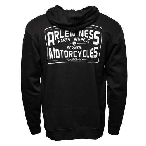 Arlen Ness #900-019-XL - Varsity Pullover Hoodie, Black - XL