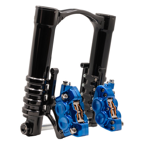 Arlen Ness #91-181 - Method® Fork Legs & Radial Caliper Kit, Blue
