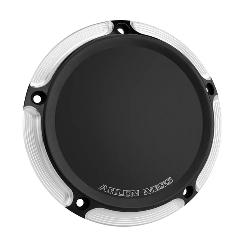 Arlen Ness #03-345 - Beveled Derby Cover, Black