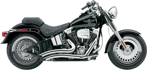 Speedster Swept Short Exhaust - Chrome - 07-11 Softail