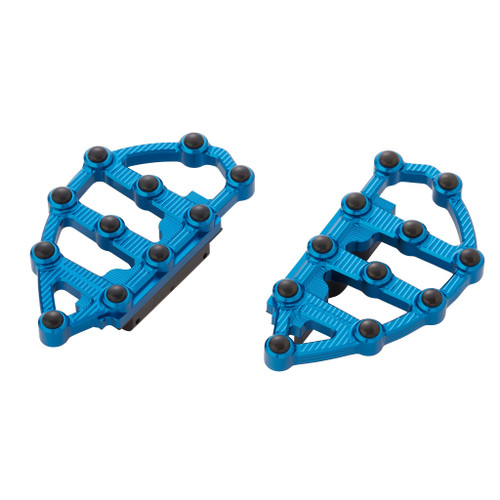 Arlen Ness #I-06-897 - Ness-MX Passenger Floorboards for Indian, Blue