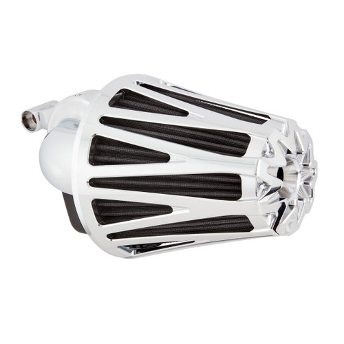 Arlen Ness #600-091 - CrossFire Monster Sucker® Air Cleaner, Chrome - 91-up XL Sportster