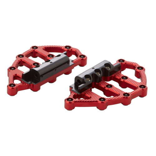 Arlen Ness #I-06-898 - Ness-MX Passenger Floorboards for Indian®, Red