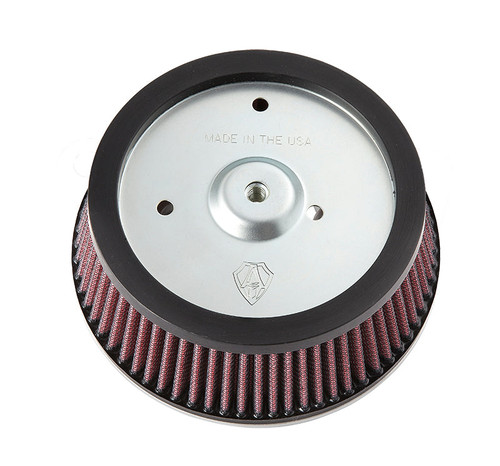Arlen Ness #50-083 - Stage 1 Big Sucker™ Replacement Air Filters - 08-16 FLT / 16-17 Softails & FXDLS (FBW) / Black cotton /Stainless steel jacket