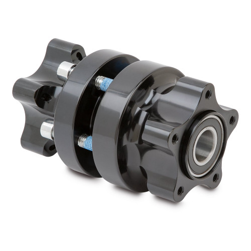 Arlen Ness #71-634 - Cartridge Hub Kit for Front Wheels, Black - 00-06 FLST (Wide Glide) / Single Disc