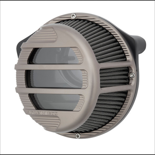 Arlen Ness #600-154 - SideKick Air Cleaner, Titanium - 22-up RH975 models
