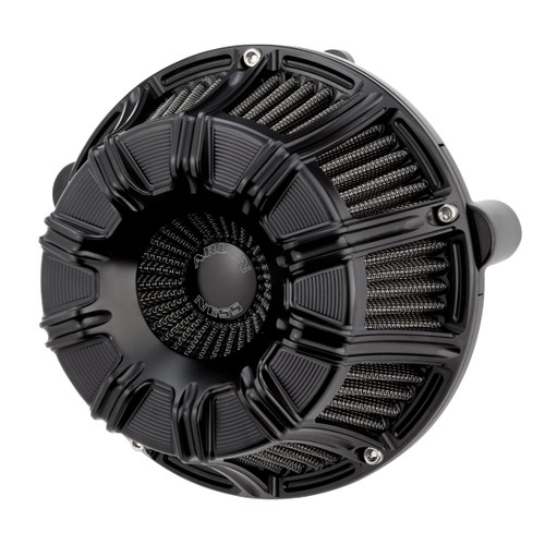 Arlen Ness #600-011 - 10-Gauge® Inverted Series Air Cleaner, All Black - 1991-2021 XL Sportster