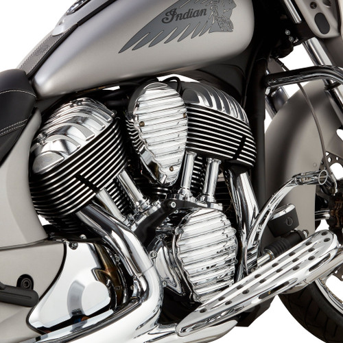 Arlen Ness #I-1168 - Finned Cam Cover for Thunderstroke® Engines, Chrome