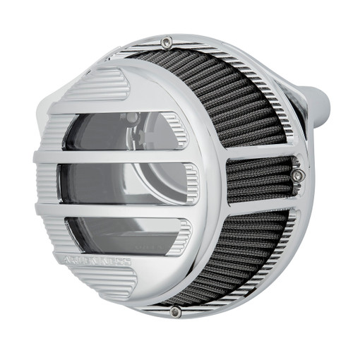 Arlen Ness #600-153 - SideKick Air Cleaner, Chrome - 22-up RH975 models