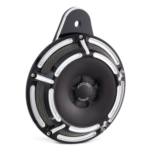 Arlen Ness #70-202 - Slot Track Horn Kit, Black - 91-up Big Twin / Universal