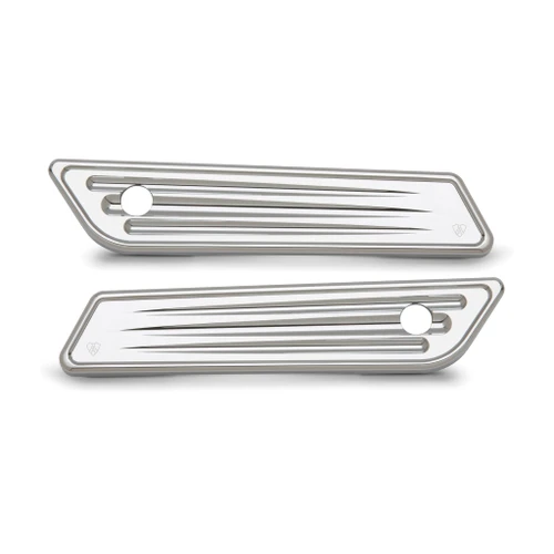 Arlen Ness #03-536 - Deep Cut® Saddlebag Latch Covers, Chrome 14-2023 FLT