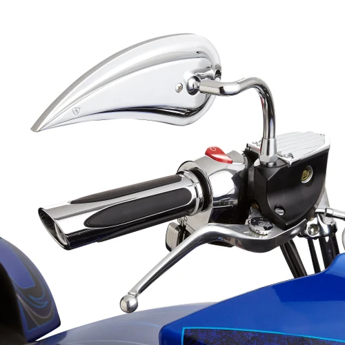 Arlen Ness #13-073 - Rad 3 Mirrors Steel Stem, Chrome - Right