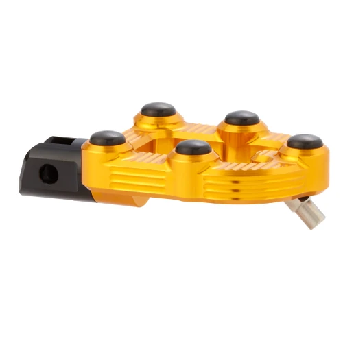 Arlen Ness #400-010 - Ness-MX Footpegs, Gold - 18-up Softail Driver