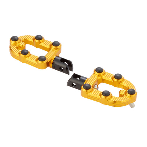 Arlen Ness #400-017 - Ness-MX Footpegs, Gold - 18-up Softail Passenger