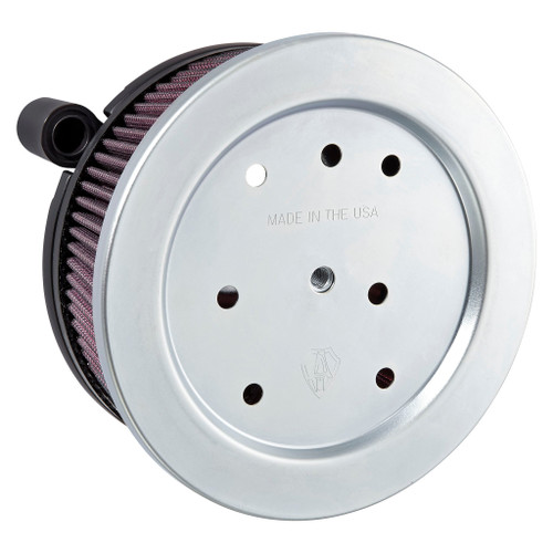 Arlen Ness #18-566 - Big Sucker™ Stage 2 Air Cleaner - Black / Red Pre-Oiled / 99-17 Twin Cam (Exc. FBW Models & 99-01 FI FLT)