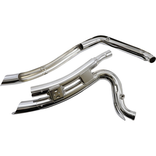 Cobra #6226 - Speedster Swept Short Exhaust - Chrome - FXSB '13-'17