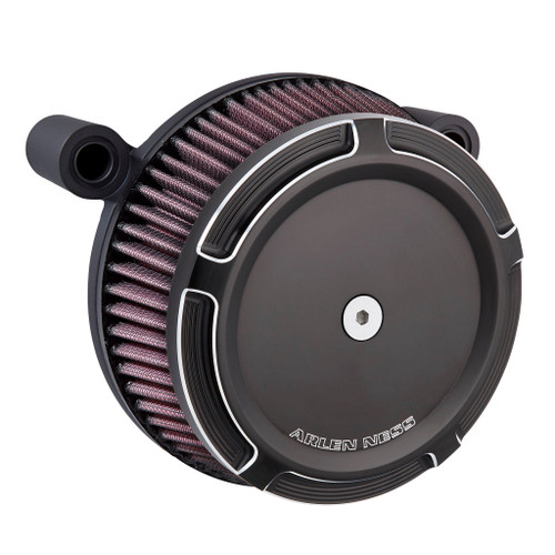 Arlen Ness #18-362 - Beveled® Stage 1 Big Sucker™, Black - 93-99 Evo / Red Pre-Oiled