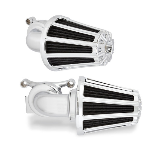 Arlen Ness #81-017 - 10-Gauge® Monster Sucker® Air Cleaner, Chrome - 91-up XL Sportster