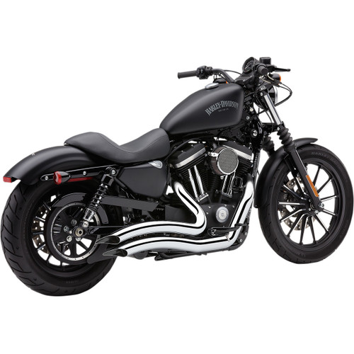 Cobra #6233 - Speedster Swept Short Exhaust - Chrome - '14-'20 XL