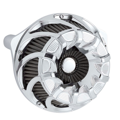 Arlen Ness #600-139 - Drift™ Inverted Series Air Cleaner, Chrome - 22-up RH975 models