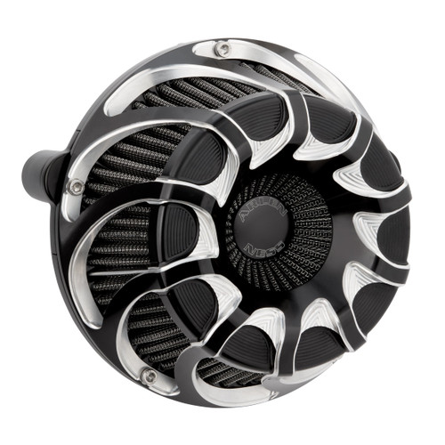 Arlen Ness #600-138 - Drift™ Inverted Series Air Cleaner, Black - 22-up RH975 models