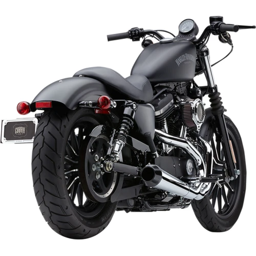 Cobra #6472 - 2-into-1 El Diablo Exhaust System - Chrome - 4"