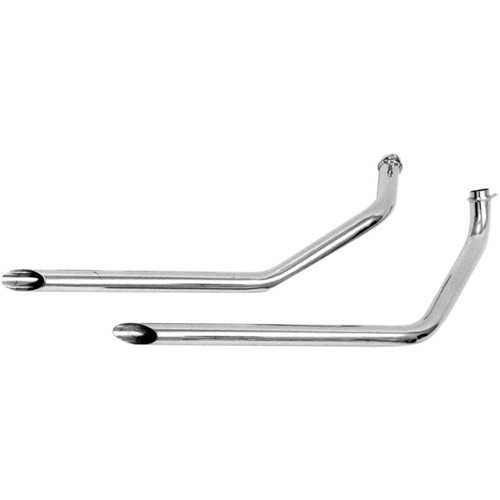 Paughco #730E40 - Staggered Dual Slash Cut Drag Pipes - '71-'84 FX - 2" Diameter