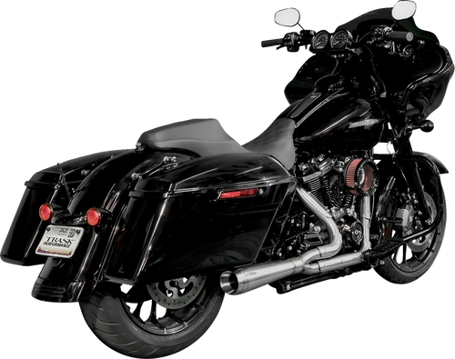 Assault 2:1 Exhaust - Full Stainless - Straight - 17-20 Touring
