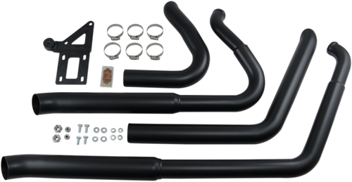 Pro Street Exhaust - Black - 18+ Softail