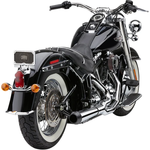 Cobra #6483 - El Diablo Exhaust - Chrome - '12-'17 Softail