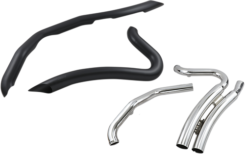 Cobra #6231B - Speedster Swept Short Exhaust - Black