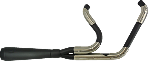 Assault 2:1 Exhaust - Black - Straight - 07-16 Touring