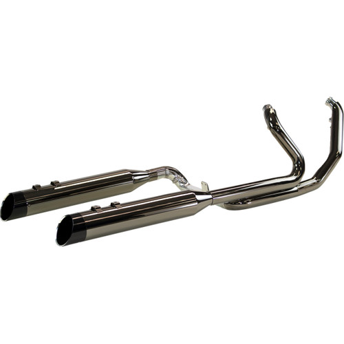 Khrome Werks #201445 - 2-into-2 Dominator Exhaust System with 4-1/2" Mufflers - Eclipse® - FL