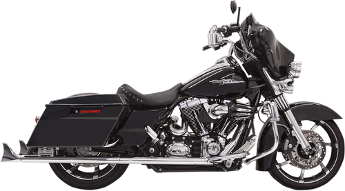 Fishtail Mufflers - Chrome - w/ Baffle - 36" - 95-16 Touring