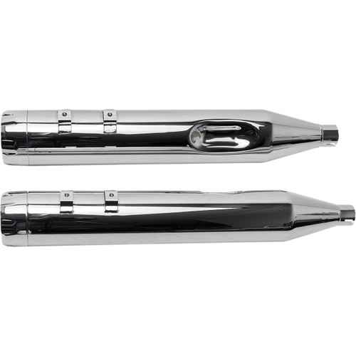 S&S Cycle #550-0620 - 4-1/2" MK45 Performance Mufflers - Chrome with Chrome Thruster