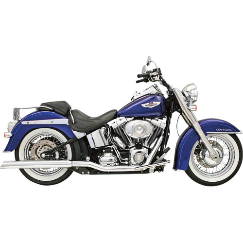 Bassani Xhaust #31117C - Slip-On Mufflers - Slant-Cut with Standard 2" Baffles - Chrome