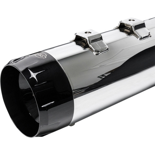 S&S Cycle #550-0664 - 4-1/2" MK45 Performance Mufflers - Black Thruster