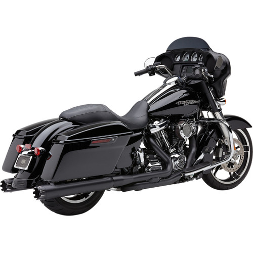 Cobra #6267RB - Slip-On Mufflers - 4" - Black with Contrast Cut Tip - M8 FL