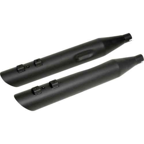 Drag Specialties - 4" Slashdown Slip-On Mufflers - Black