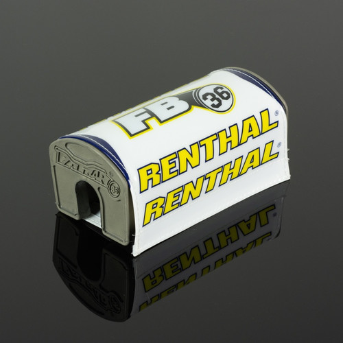 Renthal P348 Renthal Fatbar 36 Pad - White/ Blue/ Yellow