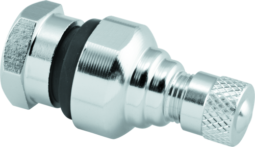 BikeMaster 151976 BikeMaster Valve Stem Aluminum 11.3mm Pair Silver
