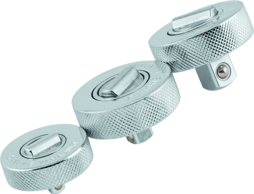 BikeMaster 152220 BikeMaster 3-pc Palm Rachet Set - 1/4in Drive / 3/8in Drive / 1/2in Drives